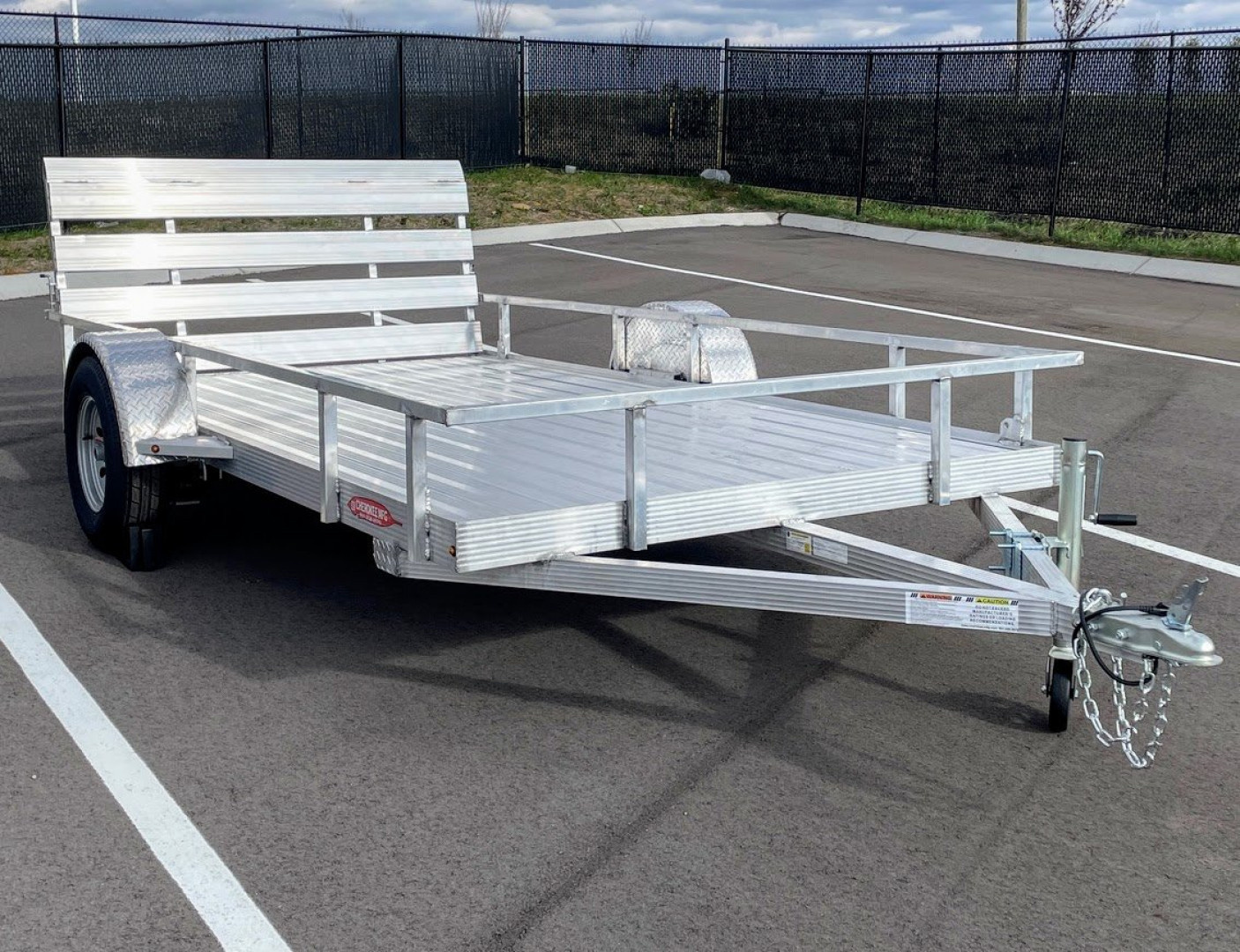 New 76"x 12' Single Axle Aluminum Utility Trailer 3500 (GVWR)