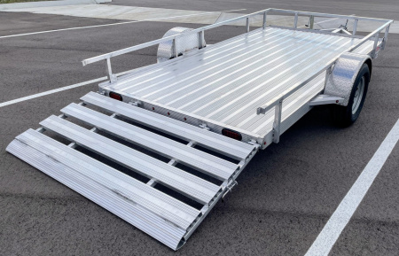 New 76"x 12' Single Axle Aluminum Utility Trailer 3500 (GVWR)