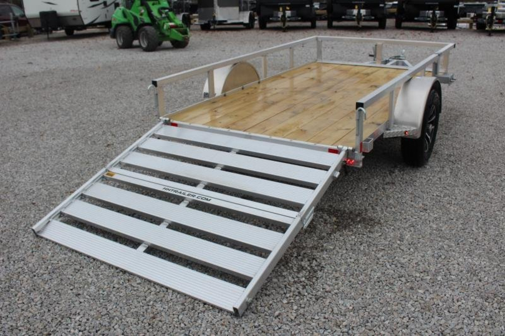 New 2025 H & H  5.5' x 10' Aluminum Utility Trailer - BiFold Ramp - 2990# GVW