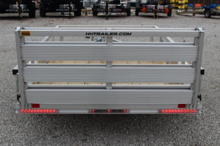 New 2025 H & H  5.5' x 10' Aluminum Utility Trailer - BiFold Ramp - 2990# GVW