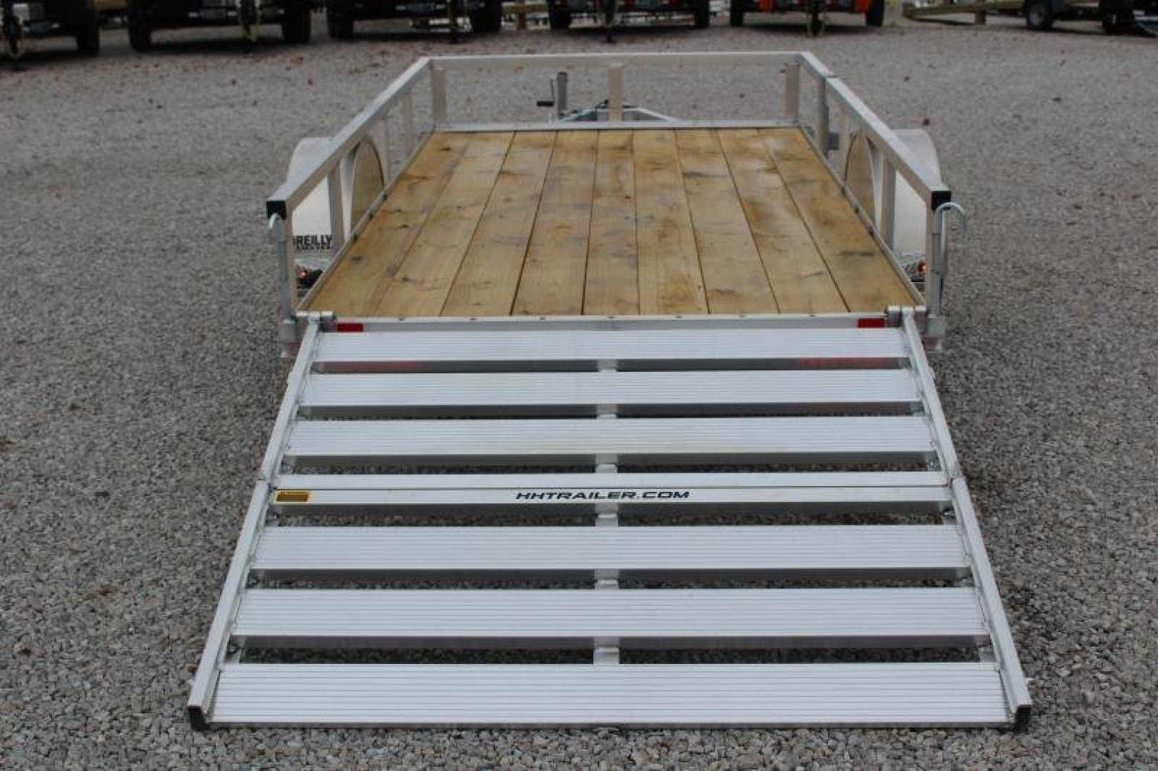 New 2025 H & H  5.5' x 10' Aluminum Utility Trailer - BiFold Ramp - 2990# GVW