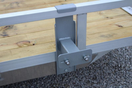 New 2025 H & H  5.5' x 10' Aluminum Utility Trailer - BiFold Ramp - 2990# GVW