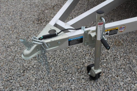 New 2025 H & H  5.5' x 10' Aluminum Utility Trailer - BiFold Ramp - 2990# GVW