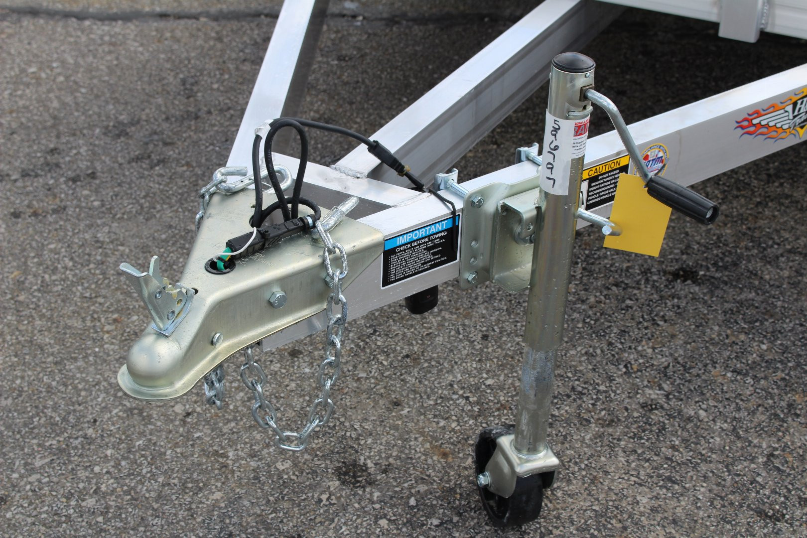 New 2026 H & H 6.4' x 12' Aluminum Utility Trailer - BiFold Ramp - 2990# GVW