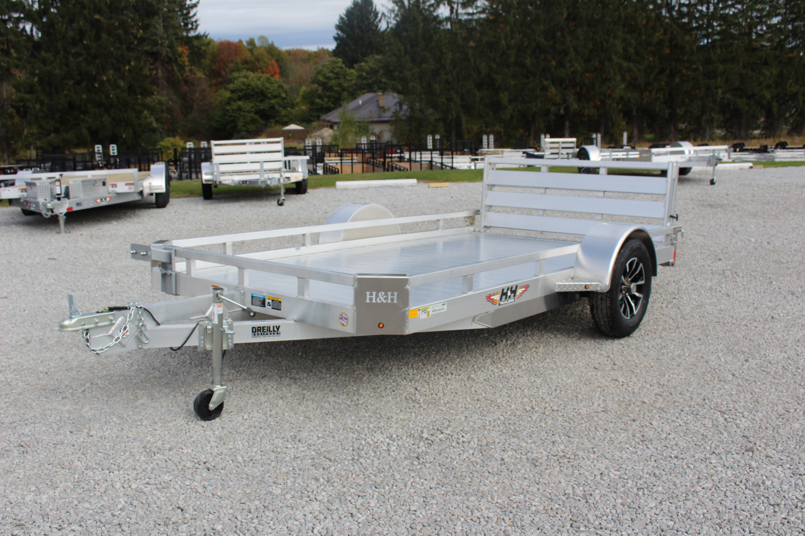 New 2026 H&H Trailers 6.5' x 12' Low Side Utility Trailer - 2990# GVW