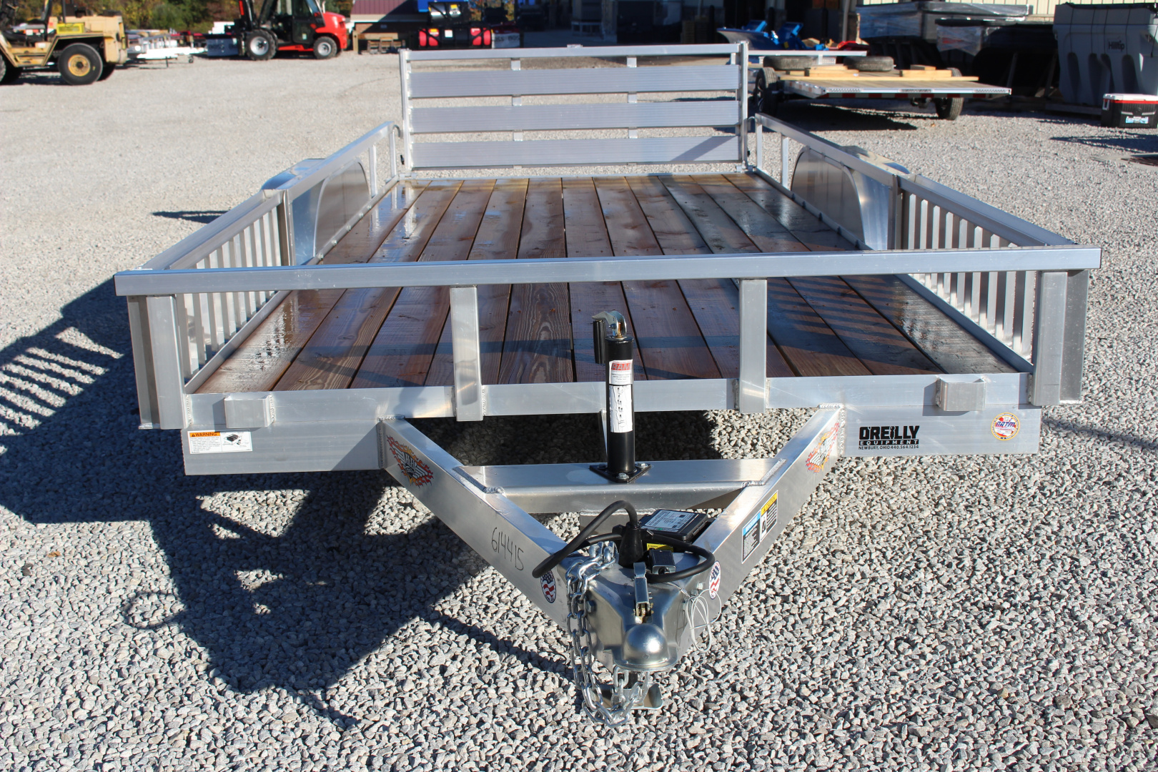 New 2025 H & H Trailer 6'10" x 16' Aluminum ATV Trailer - Side Load Ramps - BiFold Ramp - 7000# GVW
