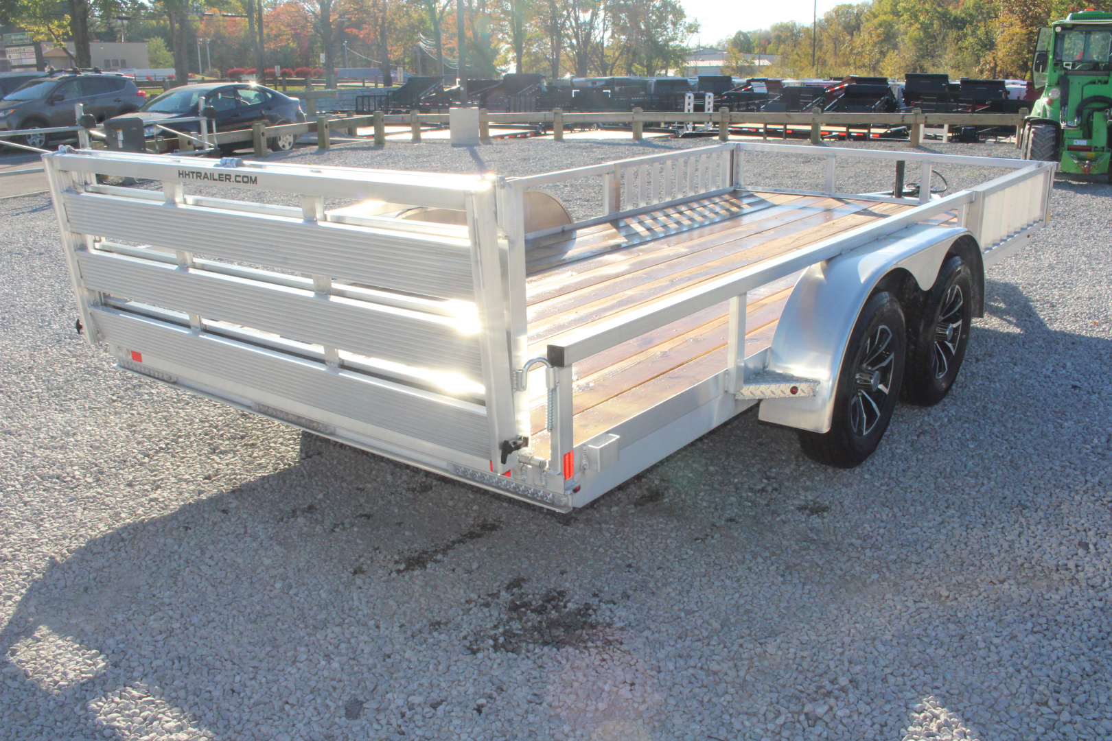 New 2025 H & H Trailer 6'10" x 16' Aluminum ATV Trailer - Side Load Ramps - BiFold Ramp - 7000# GVW