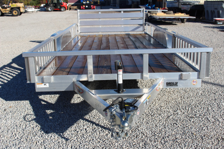 New 2025 H & H Trailer 6'10" x 16' Aluminum ATV Trailer - Side Load Ramps - BiFold Ramp - 7000# GVW