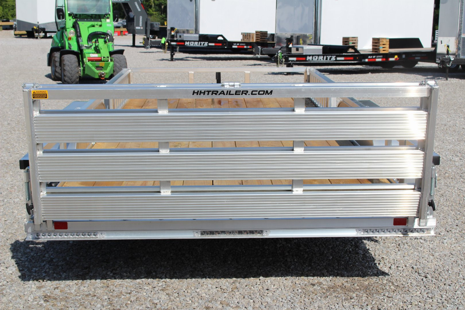 New 2025 H & H Trailer 6'10" x 16' Aluminum ATV Trailer - Side Load Ramps - BiFold Ramp - 7000# GVW