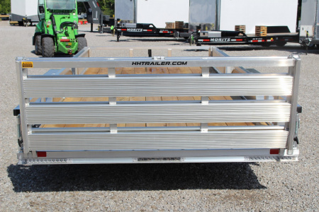 New 2025 H & H Trailer 6'10" x 16' Aluminum ATV Trailer - Side Load Ramps - BiFold Ramp - 7000# GVW