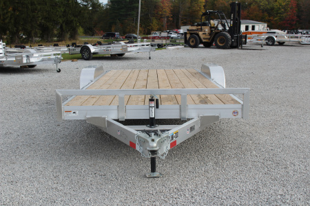 New 2026 H & H Trailer 7' x 20' Heavy Duty Aluminum Car Hauler - Slide In Ramps - 7000# GVW