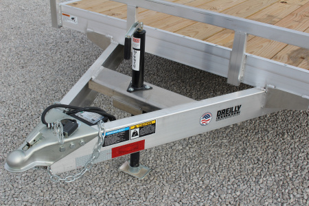 New 2026 H & H Trailer 7' x 20' Heavy Duty Aluminum Car Hauler - Slide In Ramps - 7000# GVW