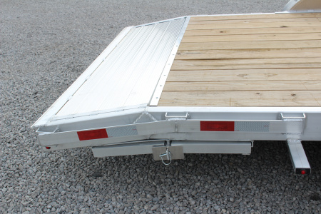 New 2026 H & H Trailer 7' x 20' Heavy Duty Aluminum Car Hauler - Slide In Ramps - 7000# GVW