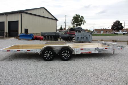 New 2026 H & H Trailer 6'10" x 20' Speed Loader Power Tilt Aluminum Car Hauler - 7000# GVW