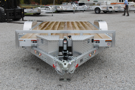 New 2026 H & H Trailer 6'10" x 20' Speed Loader Power Tilt Aluminum Car Hauler - 7000# GVW