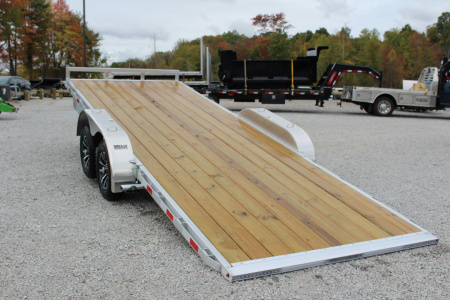 New 2026 H & H Trailer 6'10" x 20' Speed Loader Power Tilt Aluminum Car Hauler - 7000# GVW