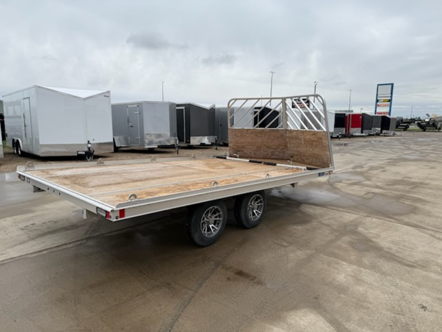 Used 2021 Mission MFS101X14LVBR Snowmobile Trailer