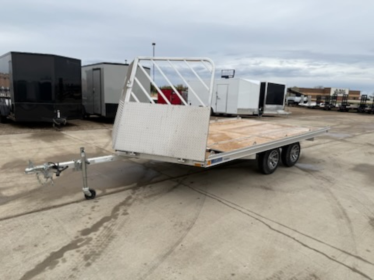 Used 2021 Mission MFS101X14LVBR Snowmobile Trailer