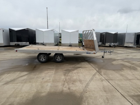 Used 2021 Mission MFS101X14LVBR Snowmobile Trailer