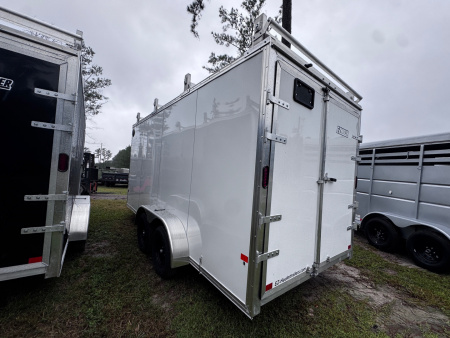 New 2026 Mission Ez Hauler 7x16 Contractor Package Enclosed Trailer