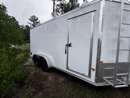 New 2026 Mission Ez Hauler 7x16 Contractor Package Enclosed Trailer
