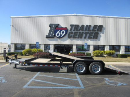 New 2025 Sure-Trac 7 x 20 (16+4) Pro Series I-Beam STTBE81264-BP-176 Tilt Trailer 17.6K
