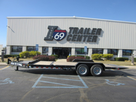 New 2025 Sure-Trac 7 x 20 (16+4) Pro Series I-Beam STTBE81264-BP-176 Tilt Trailer 17.6K