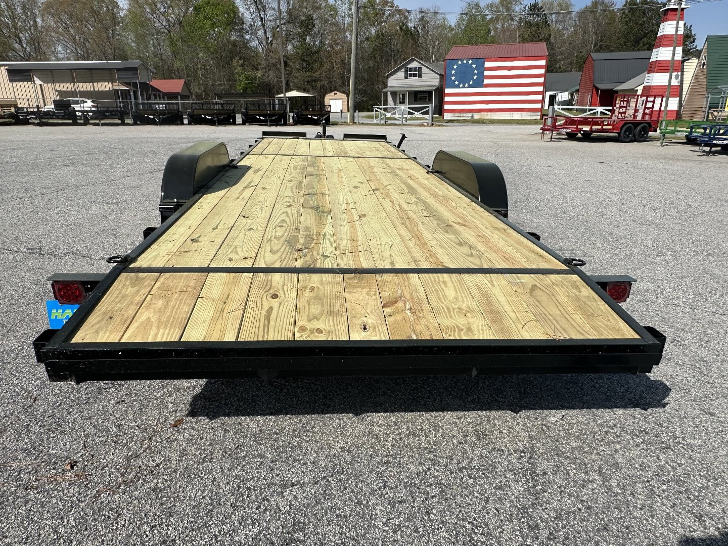 New 2026 24FT 10K WOOD FLOOR DELUXE CAR HAULER WITH 2 BRAKE AXLES