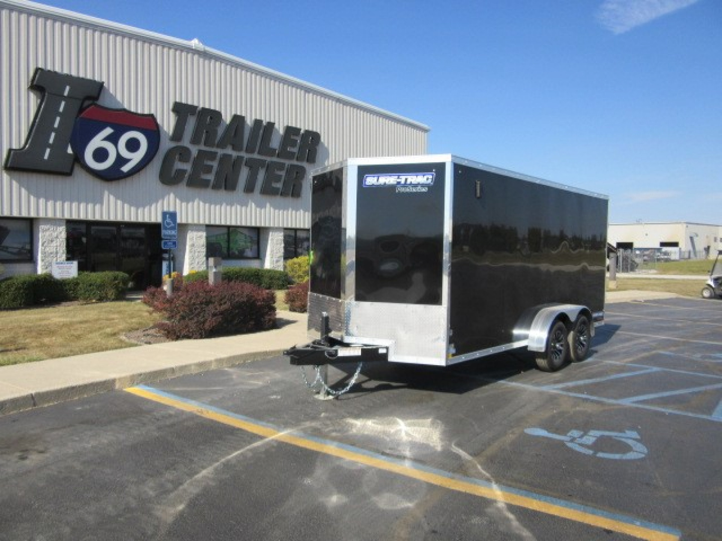 New 2026 Sure-Trac 7 x 16 Pro Series STW8416TA-100 Cargo / Enclosed Trailer 10K / Rear Double Doors