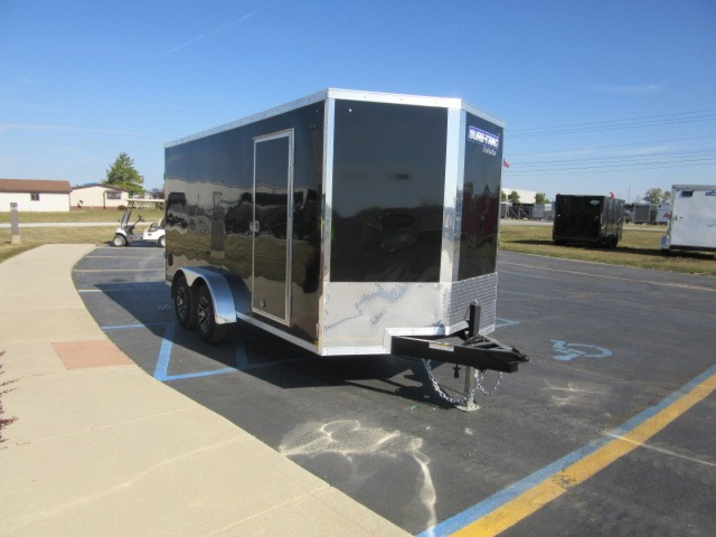 New 2026 Sure-Trac 7 x 16 Pro Series STW8416TA-100 Cargo / Enclosed Trailer 10K / Rear Double Doors
