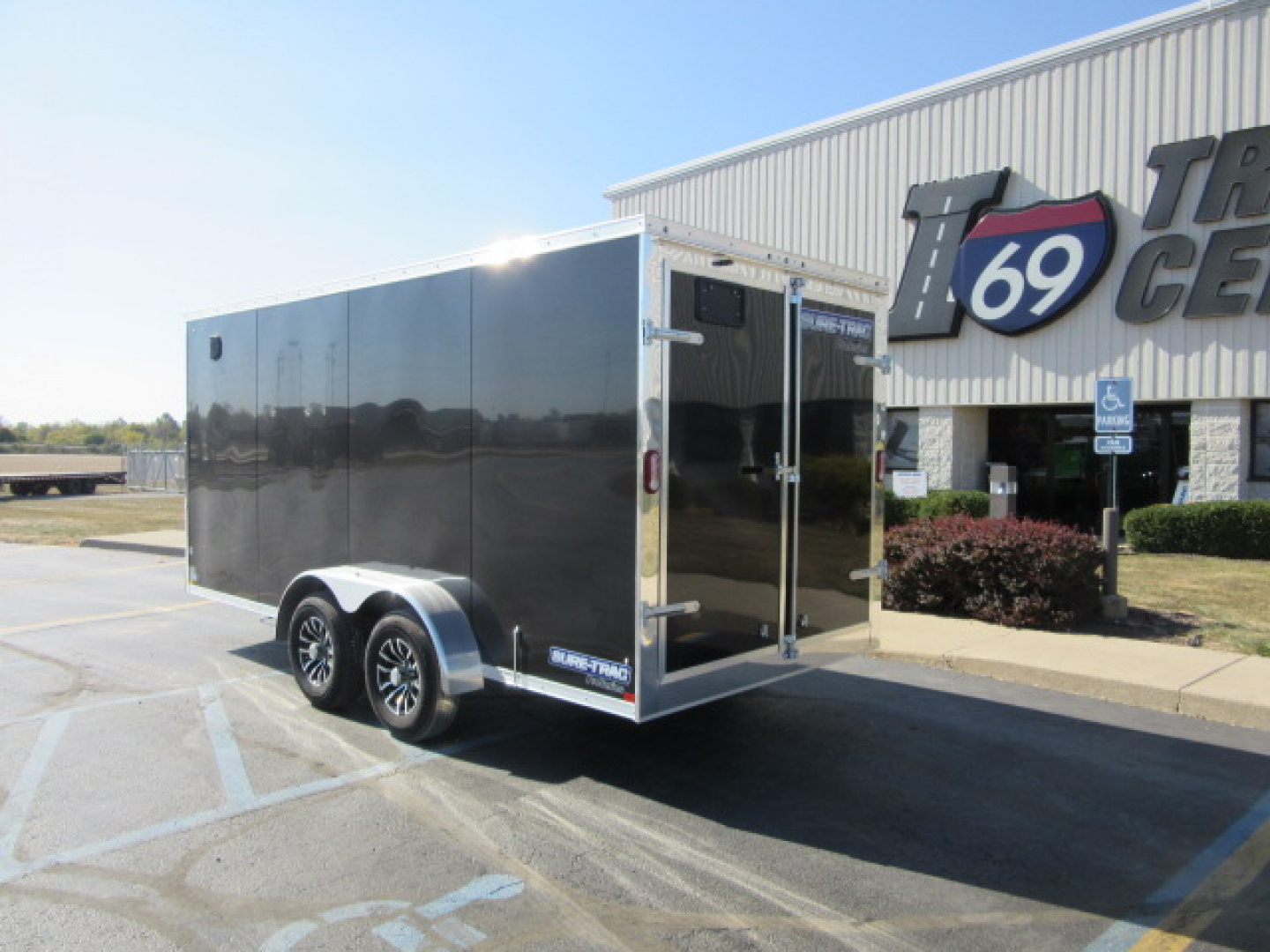 New 2026 Sure-Trac 7 x 16 Pro Series STW8416TA-100 Cargo / Enclosed Trailer 10K / Rear Double Doors