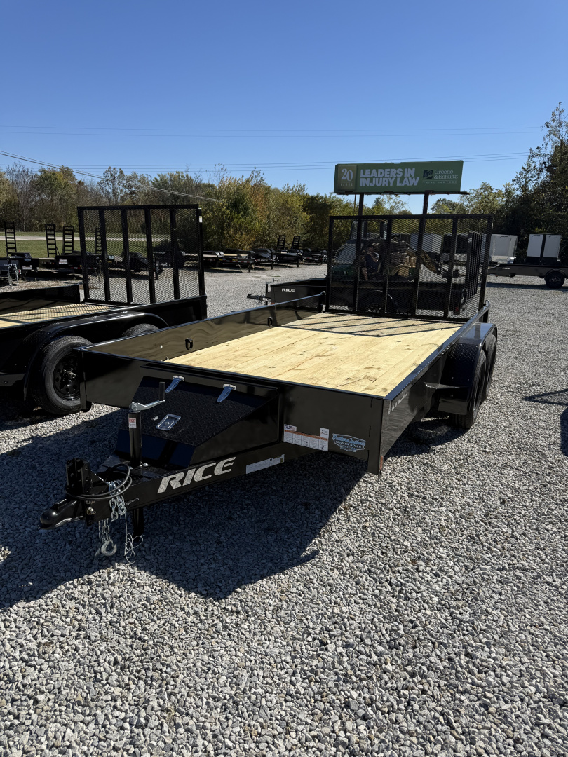 New 2026 Rice Trailers 82"X14' 7K Utility Trailer