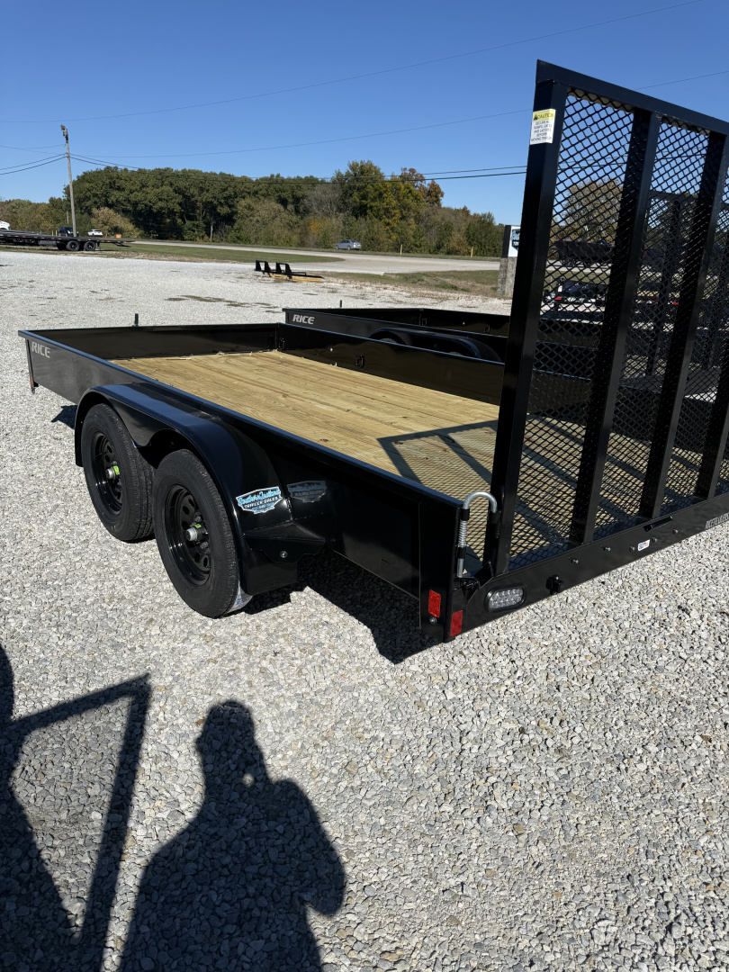 New 2026 Rice Trailers 82"X14' 7K Utility Trailer