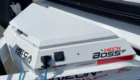 New Horizon 14'x 83" EZ7 WHITE Dump Trailer 14,000 GVWR, Spare, Ramps