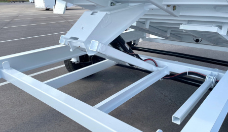 New Horizon 14'x 83" EZ7 WHITE Dump Trailer 14,000 GVWR, Spare, Ramps