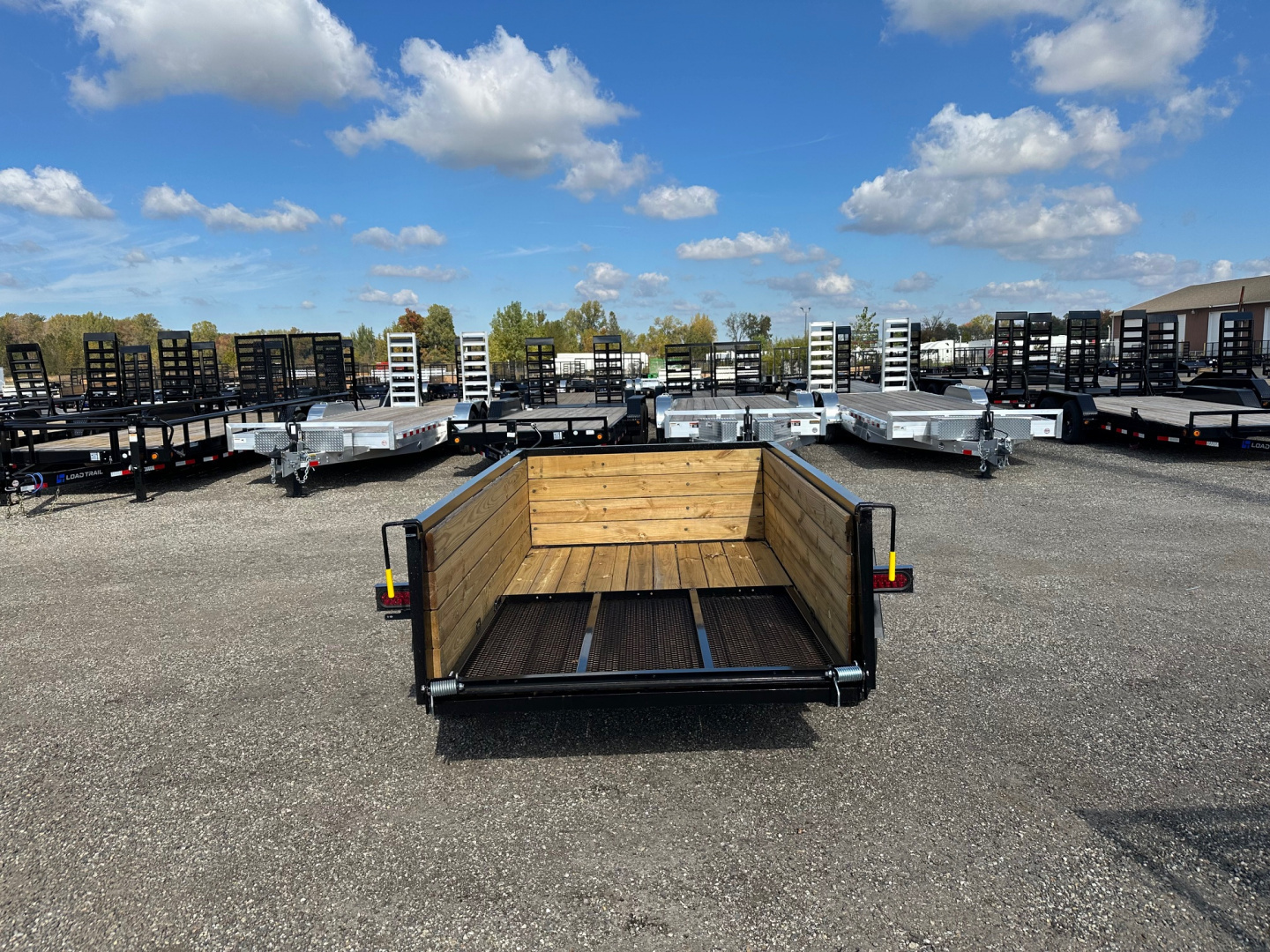 New 2025 AMO 5x8 Woodside Utility Trailer w/LED Lights & Spring Assist Gate