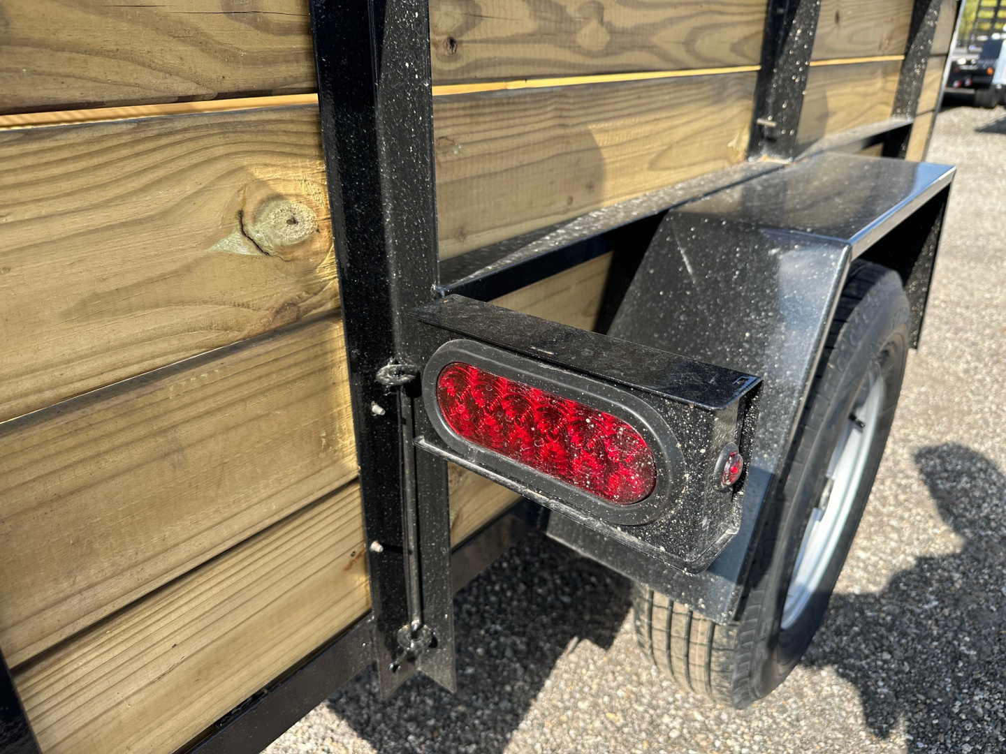 New 2025 AMO 5x8 Woodside Utility Trailer w/LED Lights & Spring Assist Gate