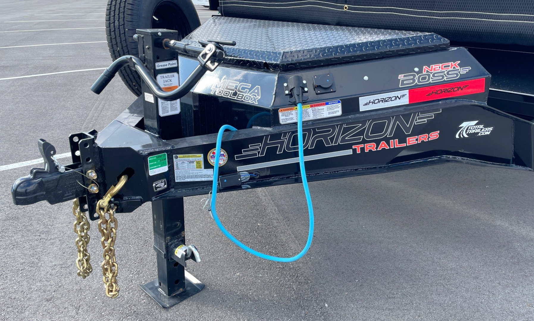 New Horizon 14'x 83" EZ7 BLACK Dump Trailer 14,000 GVWR, Spare, Ramps