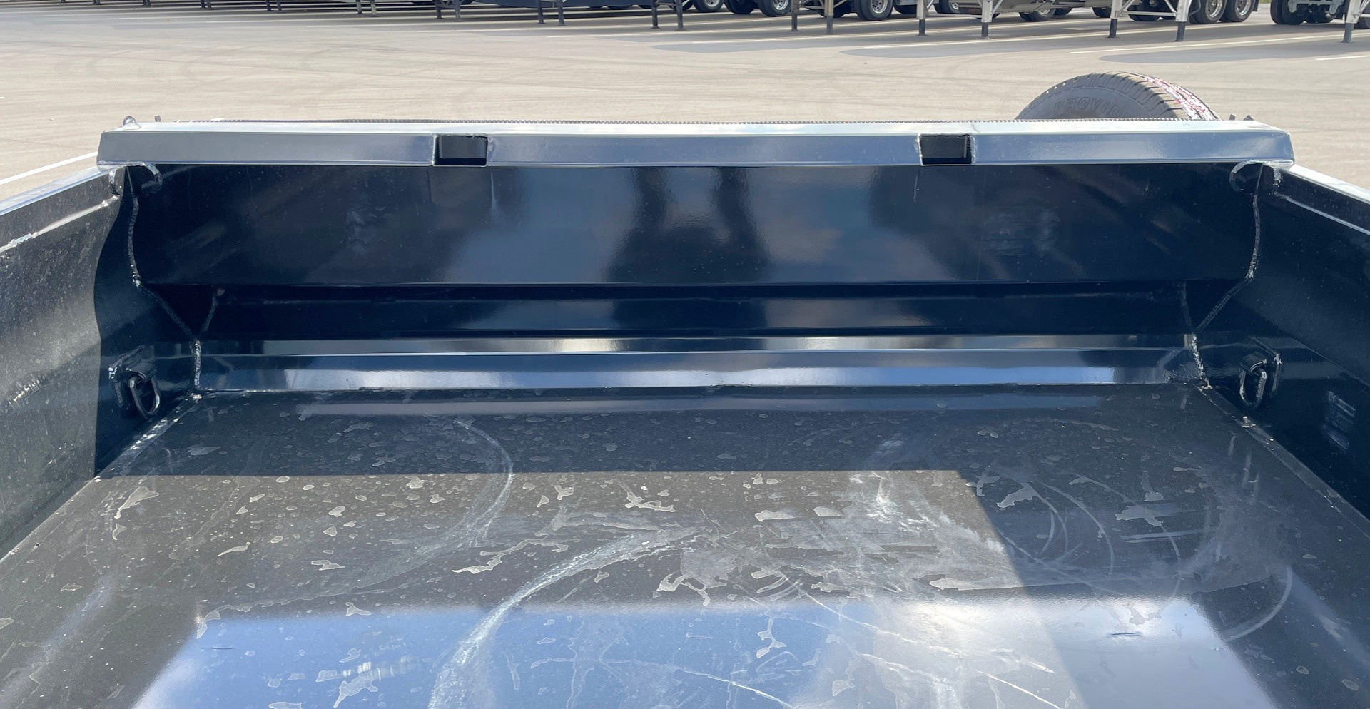 New Horizon 14'x 83" EZ7 BLACK Dump Trailer 14,000 GVWR, Spare, Ramps