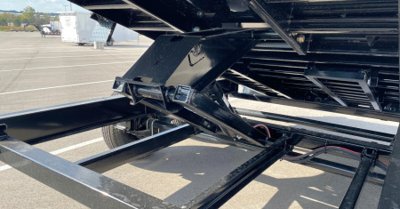 New Horizon 14'x 83" EZ7 BLACK Dump Trailer 14,000 GVWR, Spare, Ramps