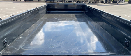 New Horizon 14'x 83" EZ7 BLACK Dump Trailer 14,000 GVWR, Spare, Ramps