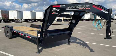 New Horizon HET 24'x 82  Gooseneck Gravity Tilt Equipment Trailer 22,400 GVWR