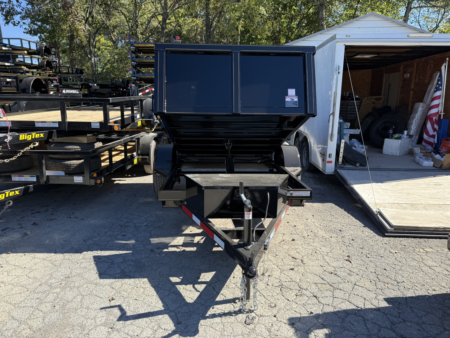 New 2026 P & T Trailers 5.2K 5X8 DUMP SPREAD GATE 7K JACK Dump Trailer