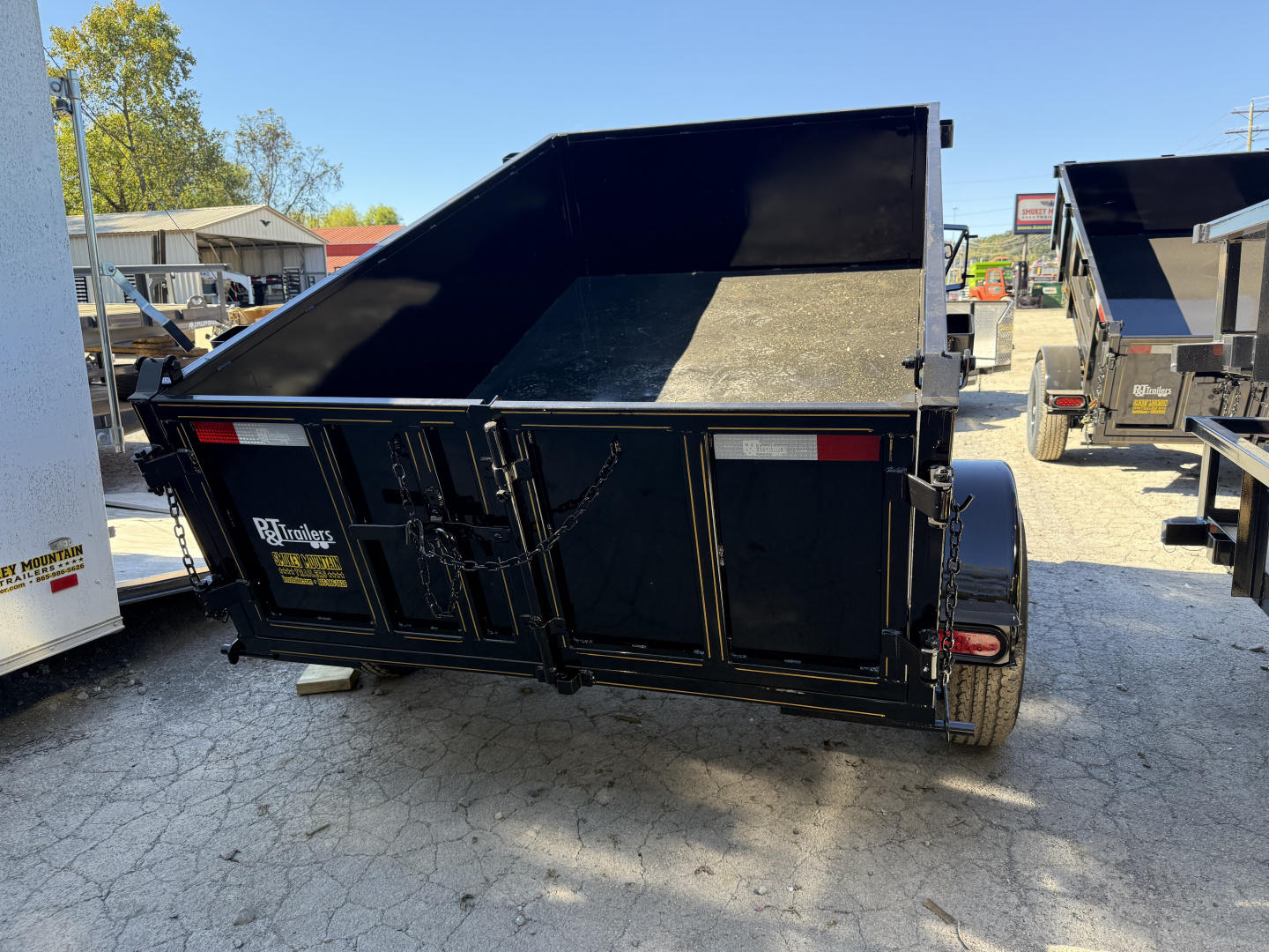 New 2026 P & T Trailers 5.2K 5X8 DUMP SPREAD GATE 7K JACK Dump Trailer