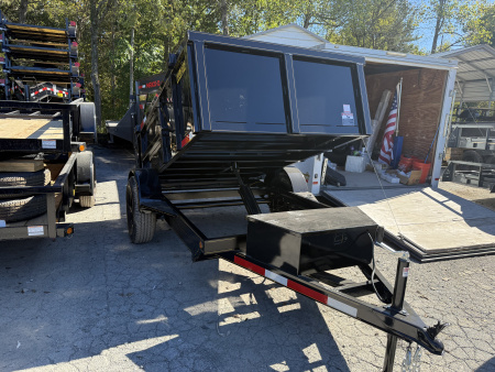 New 2026 P & T Trailers 5.2K 5X8 DUMP SPREAD GATE 7K JACK Dump Trailer