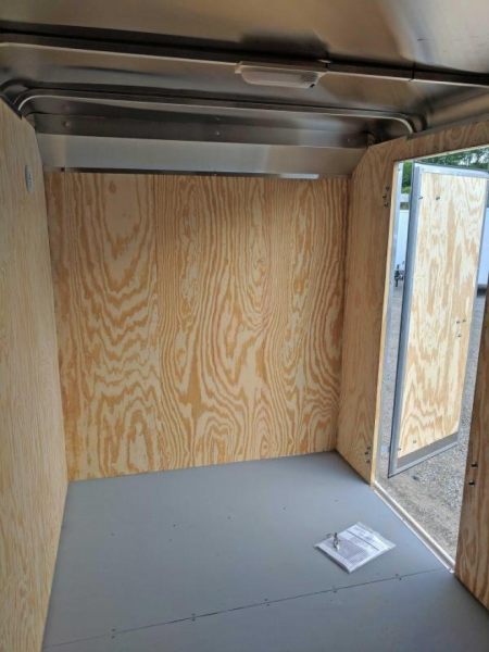 New 2026 Car Mate 6x12 Tandem Contractor Cargo Trailer w/ Barn Doors & Ladder Racks