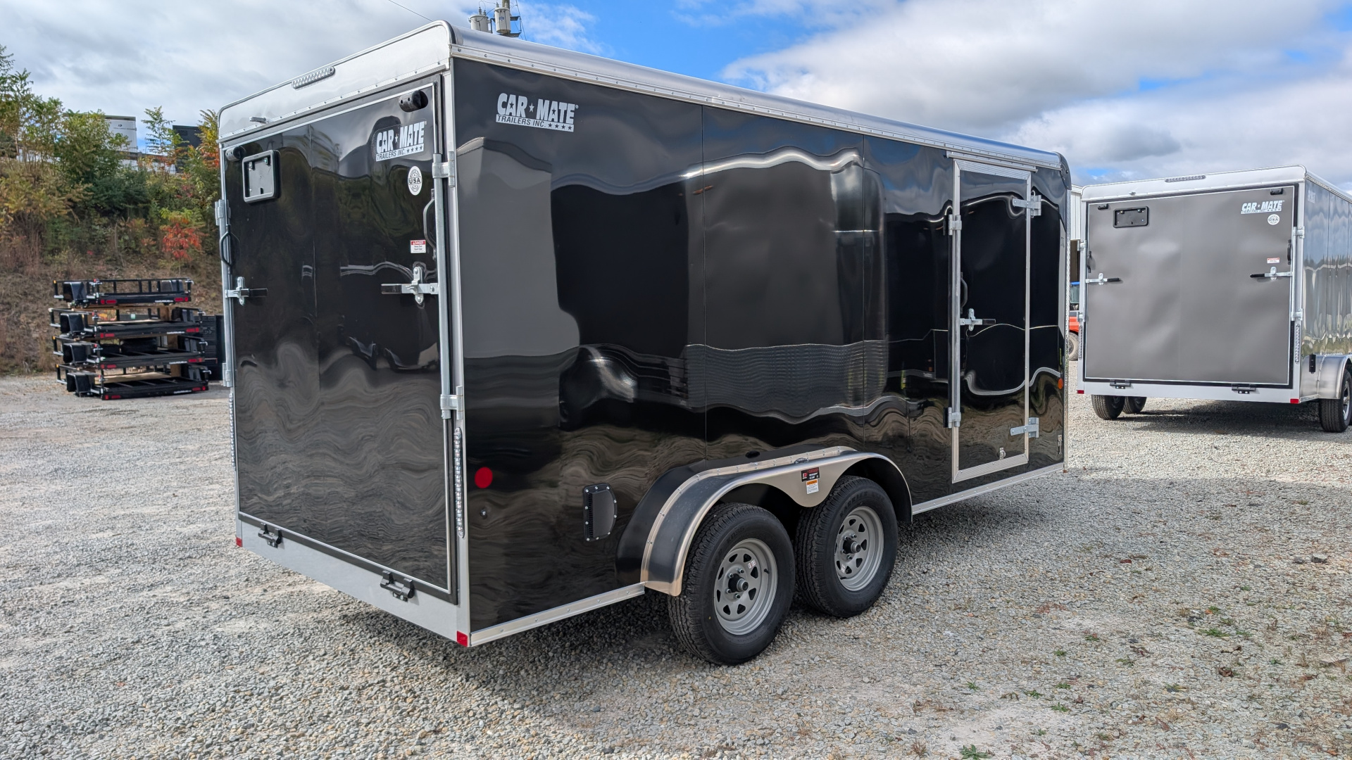 New 2026 Car Mate 7x16 HD Custom Cargo Trailer w/ Ramp Door