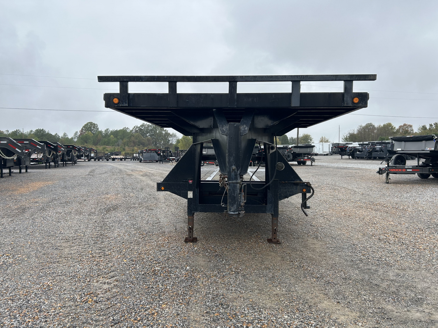 Used 2006 Load Trail 102"x28' 20k Gooseneck Tilt Flatbed Trailer