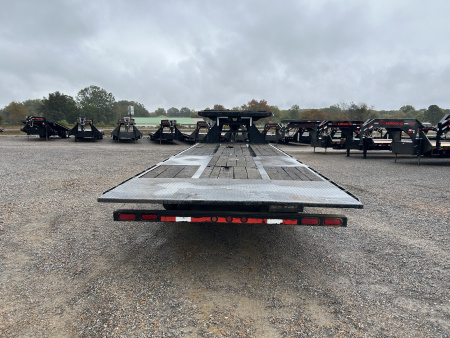 Used 2006 Load Trail 102"x28' 20k Gooseneck Tilt Flatbed Trailer