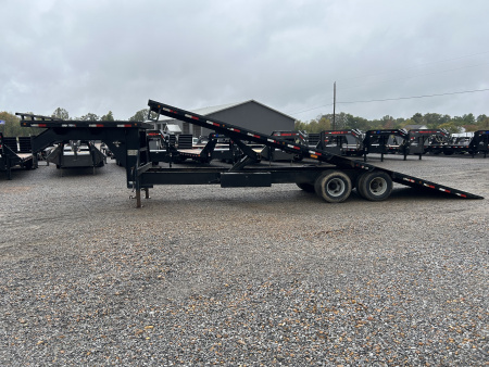 Used 2006 Load Trail 102"x28' 20k Gooseneck Tilt Flatbed Trailer